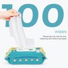 BESTLE Dog Wipes, 100 Count Pet Grooming Wipes, Cleaning and Deodorizing, Pet Wipes for Dog & Cat, Hypoallergenic, Soft and Gentle for Sensitive Skin, Clean Ears, Paws, Body, and Butt, Unscented