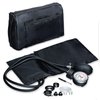 NOVAMEDIC NM-9170-BK Professional Aneroid Sphygmomanometer Blood Pressure Machine and Stethoscope Set, Universal Adult Size Cuff Arm, Manual Emergency BP Monitor Kit with Carrying Case, Black