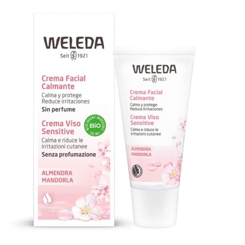 Weleda Sensitive Care Face Cream, 1 Fluid Ounce, Fragrance Free, Plant Rich Moisturizer with Sweet Almond Oil