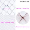 BEAUEXE Dark Brown Hairnets 30 PCS Invisible Hair Nets Elastic Edge Mesh for Women Bun Ballet Dancer Kitchen Food Serive 22"…