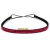 Wigspedia Rhinestone Crystals Two Row Elastic Stretch Headband Accessory (Hair Band) (Hot Pink)