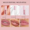 MAEPEOR 12Pcs Velvet Matte Liquid Lipstick Set Waterproof Long Lasting Quick-drying Non-Stick Cup Nude Lip Stain Kit