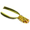 Booyah Pad Crasher Topwater Bass Fishing Hollow Body Frog Lure with Weedless Hooks, Swamp Frog, Poppin' Pad Crasher, One Size (BYPPC3900)