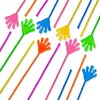 Super Z Outlet Vinyl Glitter Mini Sticky Hands Toys for Children Party Favors, Birthdays - 1 1/4" (72 Count)