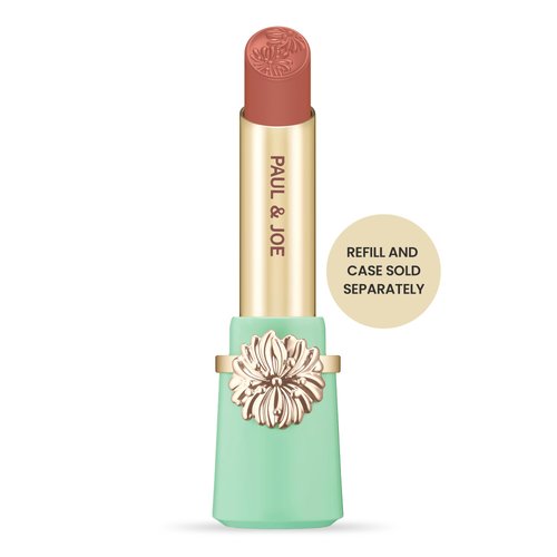 Paul & Joe Moisturizing Lipstick Refill Only, Case Sold Separately, Long Lasting Lipstick for Highly-Pigmented Lip Color, 23 Woolen Cardigan, Soft Complextion, Nude Beige Lip Stick, 0.10 oz