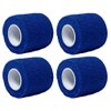 Aguaton Fidowrap Self-Adherent Stretch Bandage Cohesive Tape Wrap for Pets (Pack of 4) 2 Inches by 6 Yards (Blue)