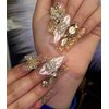 BELICEY Gold Crystal Rhinestones for Nails Design 2120Pcs Nail Art Rhinestone Multi Shapes Size Flatback Crystal Gems Stone for Nails DIY Crafts Tumblers Bottles Clothes Makeup Manicure