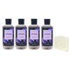 Bath & Body Works Violet Leaf & Blackberry 4 Piece Shower Gel Value Pack with a Natural Oats Sample Soap