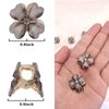 Canitor Mini Flower Hair Clips Rhinestone 20 Pcs Decorative Hair Accessories for Women Girls Cute Small Bangs Clips Hair Jewelry For Wedding Bridal (gray)