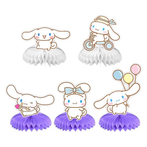 MUSNOW Cinna-morolls birthday party supplies Honeycomb Centerpieces for kids birthday party decoration