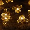 WSgift Honeybee Decorative String Lights, 18.7 Ft 40 LED USB Plug-in Copper Wire Bee Fairy Lights for Various Decoration Projects (Warm White, Remote Control with Timer)