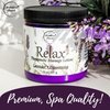 Relax Therapeutic Massage Lotion – All Natural Enriched with Lavender & Peppermint Essential Oils Perfect for Massage Therapy - Massage Cream for Full Body Massage - Brookethorne Naturals 8oz