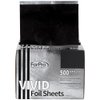 ForPro Vivid Black Embossed Foil Sheets, Aluminum Foil, Pop-Up Foil Dispenser, Hair Foils for Color Application and Highlighting Services, Food Safe, 5” W x 10.75” L, 500-Count