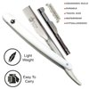 Krisp Beauty Professional Classic Straight Edge Barber Razor For Close Shaving - Salon Quality Men's Beard Cut Throat Shavette With 10 Shaving Blades