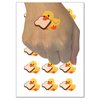 Adorable Duckling with Bread Slice Temporary Tattoo Water Resistant Fake Body Art Set Collection - 54 1" Tattoos (1 Sheet)