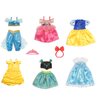 Sweet Dolly Doll Clothes 6 Sets Princess Dresses Accessories Doll Costume Jasmine Aurora Belle Snow White Dresses for 18 Inch Doll