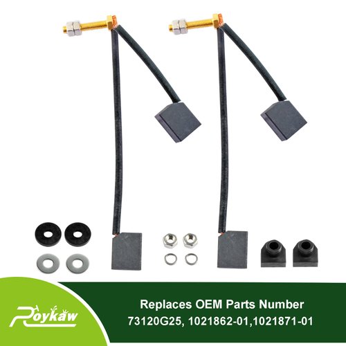 Roykaw Golf Cart ADC Motor Brushes Kit for Club Car & EZGO TXT Models, Replaces OEM # 73120-G25, 73120G25, 1021862-01, 102186201