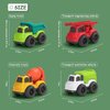 Toddler Car Toys for 1-3 Year Old, 4 Pcs Dump Truck Toys and Mixer Cement,BPA Free Outdoor Toys for Toddlers,Christmas Birthday Gifts for Toddler Boy Girl 3-4