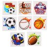 The Dreidel Company Sports Temporary Tattoos, Great For Birthday Party Favors, Classrooms, Favor & Goody Bags, And Party Supplies, 2" Inches Assorted (144-Pack)