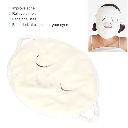 hot Compress Towel Spa Face Towels, Reusable Warming Face Mask Facial Steamer Cooling Mask Relaxation Mask Face Mask Migraine Mask Cool Goggles Eye Mask