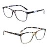 SIGVAN Ladies Reading Glasses Blue Light Blocking Spring Hinge Fashion Pattern Print Eyeglasses for Women (multicolour, 4.00)