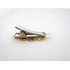 Generic 2 small tiny gold metal filigree hair pin alligator clips for fine thin hair