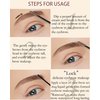 Waterproof Tinted Eyebrow Gel Brown & Clear Brow Setting Glue, Liquid Mascara Eye Brow Gel, Long Lasting Smudge-Proof Brow Filler Eye Makeup,Brow Fast Sculp,Christmas Makeup Gift Set for Women-03