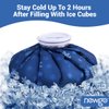 NEWGO Ice Pack Small Ice Bag for Injury Reusable, Fillable Ice Bag with Wide Mouth, Hot Water Bag for Pain Relief, Swelling, Wisdom Teeth, Headache, Sore Jaw, Throbbing (6 Inch)