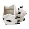 Sixdrop Cow Utensil Holder | Kitchen Crock Storage | Cow Print Stuff Accessories Decoration | Cute Cow Gifts For Women | La Vaca Animal Cow Decor | Countertop Cow Stuff Vase