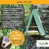 Wildlife World Butterfly House and Feeder -- Natural Habitat to Attract Butterflies to Your Garden (Blue)