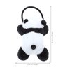 FRCOLOR Scrunchy Panda Hair Rope Headband Tiara Bun Hair Clip Hair Clips Ears Fluffy Hair Scrunchies Panda Hair Tie Panda Doll Hair Tie Panda Doll Hairband Animal Flannel The Bubble