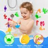 Aukful Suction Cup Toys for Kids Bath Toys, 18pcs Ocean Animal Suction Bath Toys with Eggshell Storage,Mold Free Bath Toys Toddler Sensory Toys for 3 4 5 6 7 Year Old Boys Girls Travel Toys Gifts