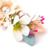 Wiwpar Flower Crown Headband Bead Headwear Elastic Adjustable Head Piece Girl's Hairbands for Toddler and Childrens (Ivory)