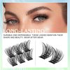 Hermosa Belleville Bliss, Cluster Lashes 72 Pcs Individual Hermosa Lash Clusters False Eyelashes Extension Natural Look, DIY Eyelash Extension Style at Home HMDIY-4