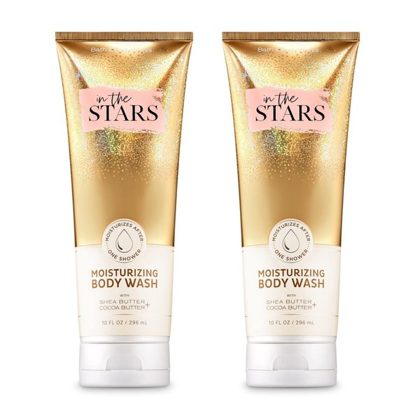 Bath and Body Works Gift Set of 2 - 10 Ounce Moisturizing Body Wash - (In The Stars)