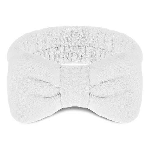 WLLHYF Spa Headband, Makeup Headband, Hair Band for Women, Bowknot Headbands, Soft Flannel, High Elasticity, Reusable, For Face Wash, Shower, Skincare, Yoga
