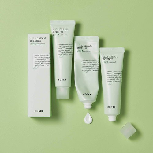 COSRX Pure Fit Cica Intensive Cream 1.7 oz/ 50 mL | For Dry Sensitive Skin, Centella Asiatica Face Moisturizer Recommended for Acne-Prone Skin, Reduce Redness, Not Tested on Animals, Korean Skin Care