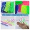 estardaa 200 Pcs Hand Helicopter Set, 100 Propeller+ 100 Rod Bamboo Dragonfly Helicopter Toy, Aero Props Hand Spinner Flying disc Launcher Outdoor Toys Flying Party Gift Favors for Kids 8-12,4-6