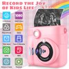 Kids Camera, Instant Print Camera 2.4 Inch Screen 1080P Digital Camera with 16X Digital Zoom, 32GB TF Card for 3-13 Boys and Girls Birthday Gift