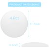 3.15" Door Stop Wall Protector, 4 pcs White Soft Silicone Door Handle buffers, Mute and Shock Proof, Wall Protector with self-Adhesive to Protect The Wall Surface