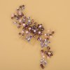 Rumtock Purple Crystal Gold Hair Comb for Wedding Brides Women Vintage Hair Accessories Jewelry