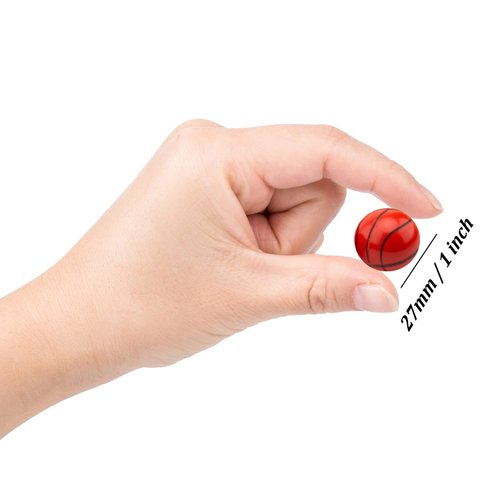 OBTANIM 100 Pieces Colorful Bouncy Balls Bulk Mixed Pattern High Bouncing Balls for Kids Party Favors, Prizes, Birthdays Gift (27 mm)