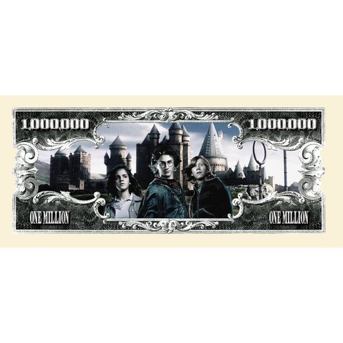 American Art Classics Harry Potter Million Dollar Bills - Pack of 50 - Best Gift for Hogwarts Fans - Great to Use As Birthday Party Favors