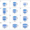 BENECREAT 16 Pack 1.97"x1.1" (30ml) Empty Clear Plastic Bead Storage Container jar with Rounded Screw-Top Lids for Beads, Nail Art, Glitter, Make Up, Cosmetics and Travel Cream