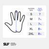 SLEEFS Football Receiver Gloves [1 Pair - Medium] - No Slip, Crazy Sticky Silicone Grip - Youth and Adult Sizes - White