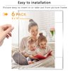 DZZ 8x10 Picture frame,High Transparent Photo Frame,Clear Acrylic 8 x 10 frame,Picture Frames 8 by 10 for Photo Poster Canvas Certificate Document Gallery,Set of 6