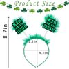 Outyua St Patricks Day Headband Green Headbands Head Bopper Hair Band Irish Accessories for Women