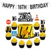 Driver License Birthday Party Decorations for 16 boys Driver License Party Decorations Transportation Birthday Party Supplies Traffic Light 16 Cake Toppers