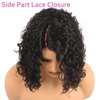 ManeMajesty Short Curly Human Hair Wigs for Black Women Deep Curly Glueless Wig Jerry Curl Side Part Lace Front Wigs 100% Brazilian Remy Human Hair Ready to Go Lace Bob Wig 10 Inch 12A Natural Color