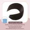 Sunya Tape in Hair Extensions Human Hair 18 inches Silky Straight Remy Human Hair Seamless Skin Weft Tape in Human Hair Extensions 18 inches #1B Natural Black 50 Gram 20Pcs/Pack